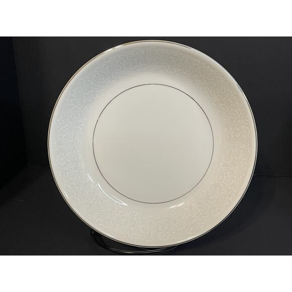 Montgomery Ward Shannon Japan Fine China Soup/Salad Bowls Set of 7 Silver Rim - Picture 6 of 16